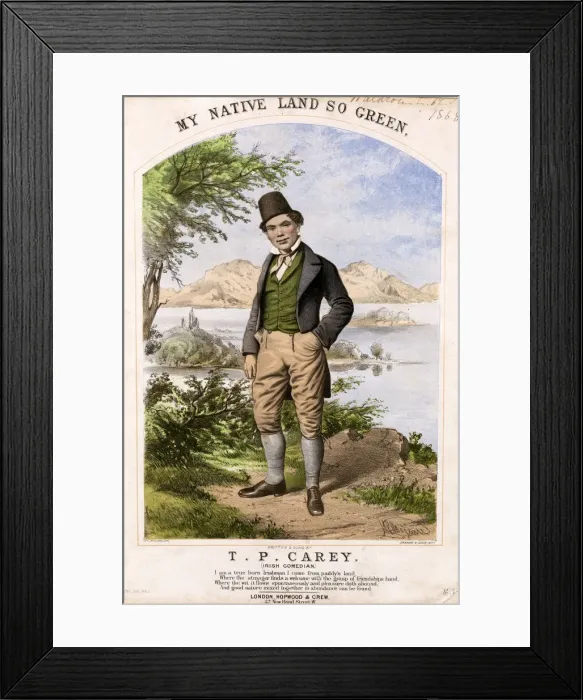 Framed Print : My Native Land So Green by T P Carey Framed Print : My Native Land So Green by T P Carey