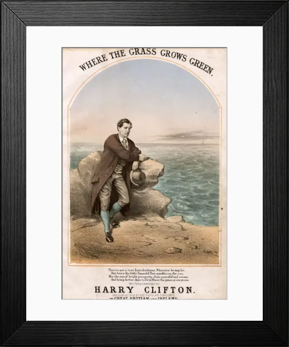 Framed Print : Where The Grass Grows Green by Harry Clifton Framed Print : Where The Grass Grows Green by Harry Clifton