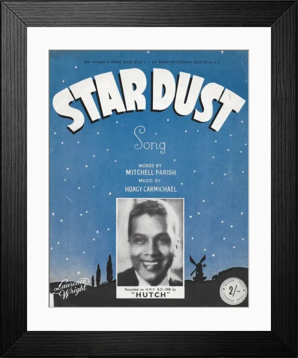 Framed Print : Hutch music sheet for Stardust Framed Print : Hutch music sheet for Stardust