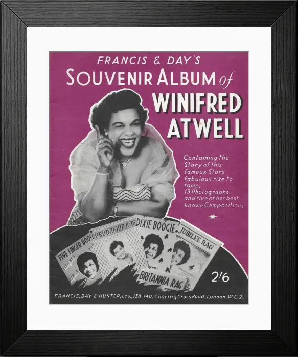 Framed Print : Winifred Atwell souvenir album Framed Print : Winifred Atwell souvenir album
