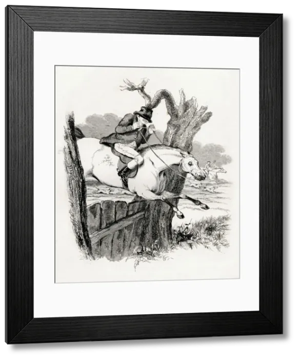 Framed Print : Illustration, A Leap in the Dark Framed Print : Illustration, A Leap in the Dark