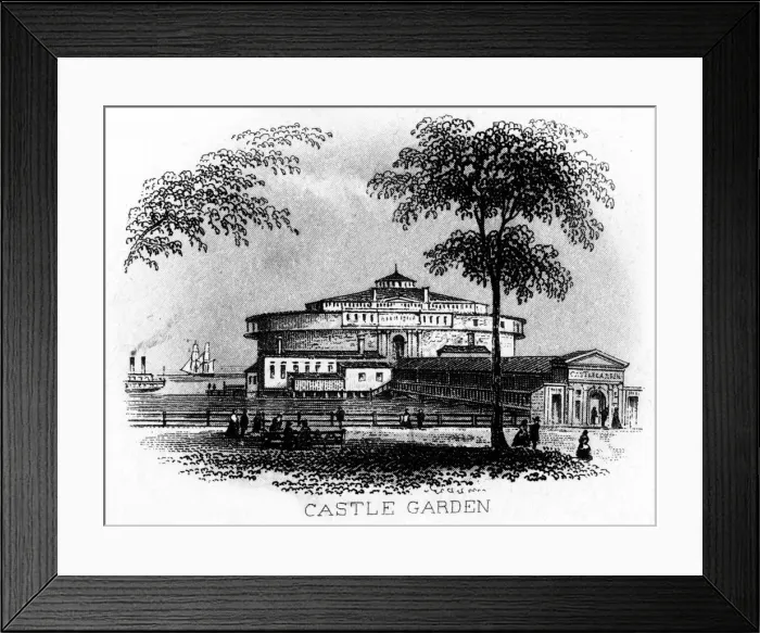 Framed Print : Castle Garden, New York City, USA Framed Print : Castle Garden, New York City, USA