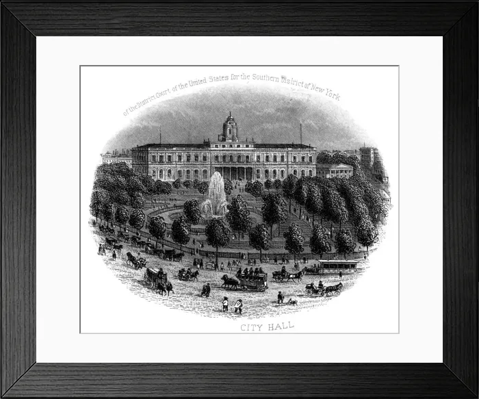 Framed Print : City Hall, New York City, USA Framed Print : City Hall, New York City, USA