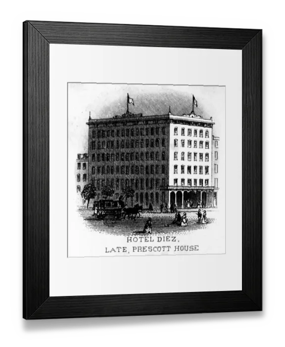 Framed Print : Hotel Diez (Prescott House), New York City, USA Framed Print : Hotel Diez (Prescott House), New York City, USA