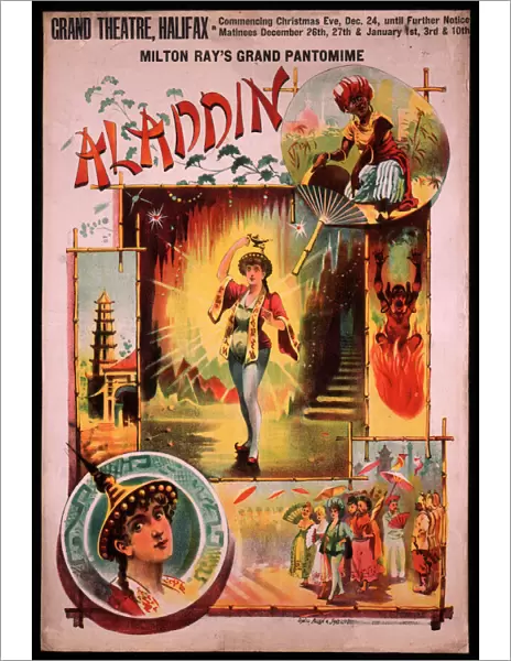 Poster, Aladdin at Grand Theatre, Halifax