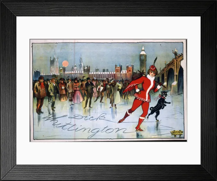 Framed Print : Poster, Dick Whittington on ice Framed Print : Poster, Dick Whittington on ice