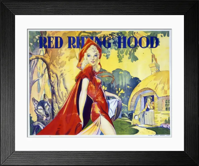 Framed Print : Pantomime poster, Red Riding Hood Framed Print : Pantomime poster, Red Riding Hood