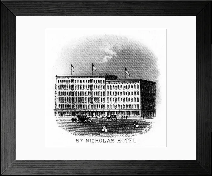 Framed Print : St Nicholas Hotel, New York City, USA Framed Print : St Nicholas Hotel, New York City, USA