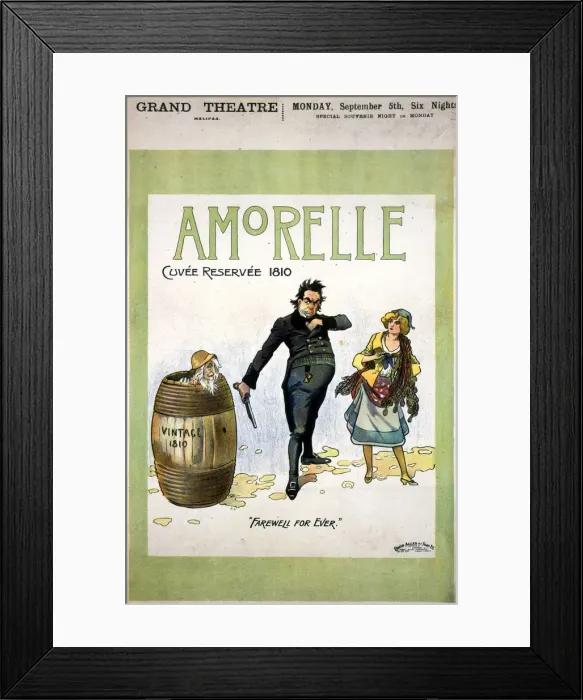 Framed Print : Poster for the operetta Amorelle by Gaston Serpette Framed Print : Poster for the operetta Amorelle by Gaston Serpette