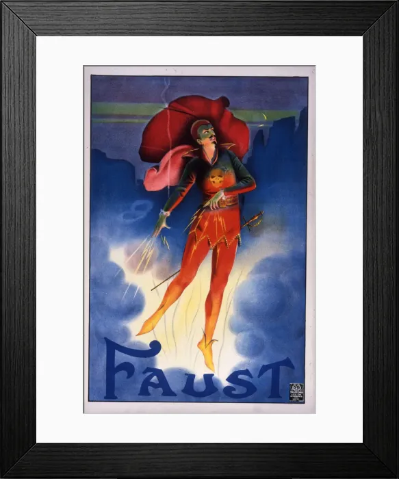 Framed Print : Theatre poster, Faust Framed Print : Theatre poster, Faust
