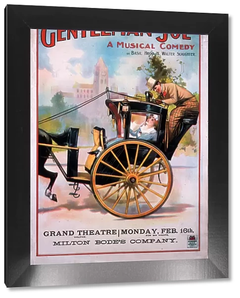 Poster, Gentleman Joe, a musical comedy