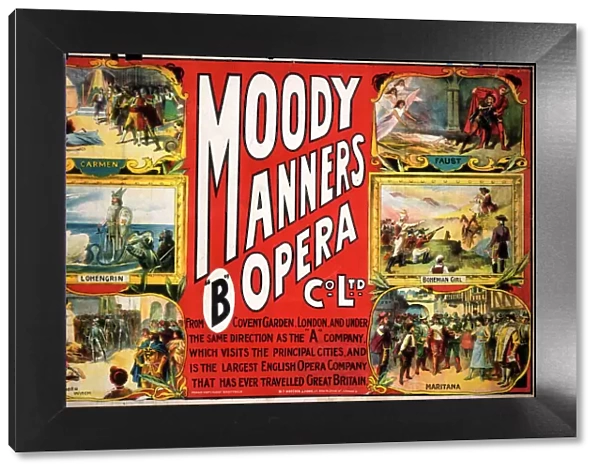 Poster, Moody Manners Opera Company
