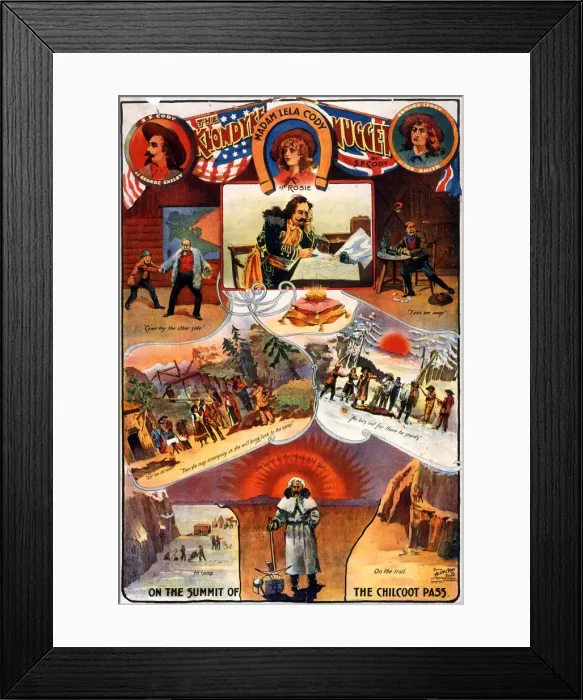 Framed Print : Poster, The Klondyke Nugget bys F Cody Framed Print : Poster, The Klondyke Nugget bys F Cody