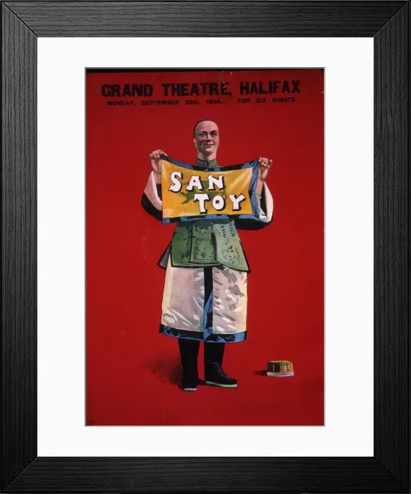 Framed Print : Poster, San Toy, musical at the Grand Theatre, Halifax Framed Print : Poster, San Toy, musical at the Grand Theatre, Halifax