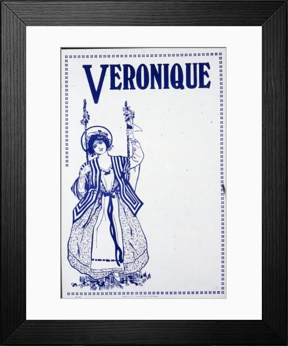 Framed Print : Theatre poster, Veronique Framed Print : Theatre poster, Veronique