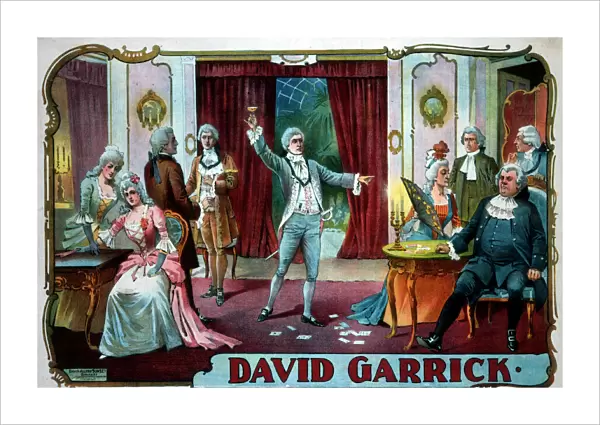Theatre poster, David Garrick