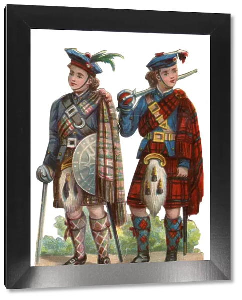 Victorian scrap, Scottish Clans - MacNab, MacDonald