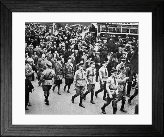 Framed Print : The demonstration march 1928 Framed Print : The demonstration march 1928
