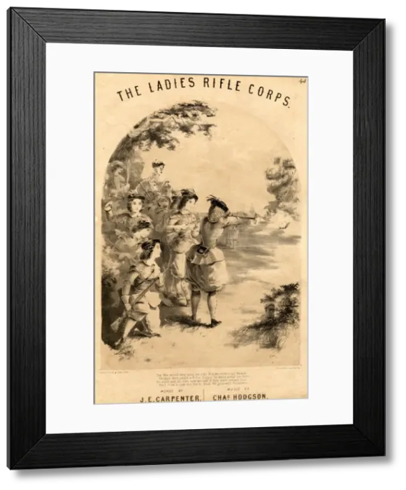 Framed Print : The Ladies Rifle Corps, by J E Carpenter & Charles Hodgson Framed Print : The Ladies Rifle Corps, by J E Carpenter & Charles Hodgson