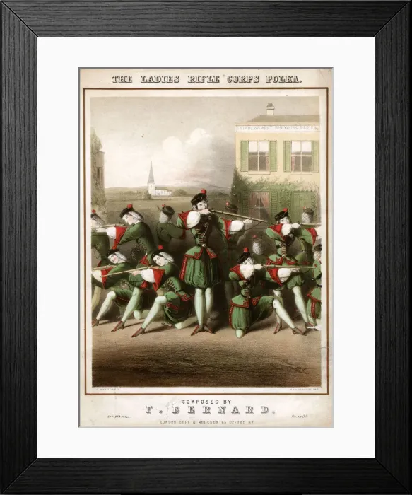 Framed Print : The Ladies Rifle Corps Polka, by F. Bernard Framed Print : The Ladies Rifle Corps Polka, by F. Bernard
