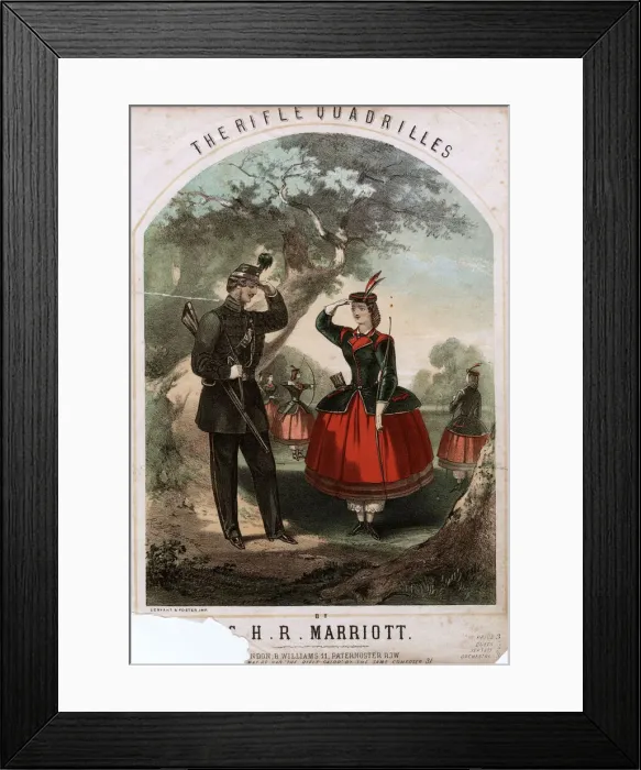 Framed Print : The Rifle Quadrille, by C H R Marriott Framed Print : The Rifle Quadrille, by C H R Marriott
