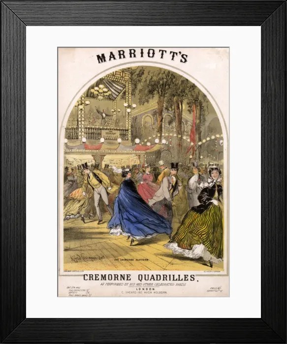 Framed Print : Cremorne Quadrilles by C H R Marriott Framed Print : Cremorne Quadrilles by C H R Marriott