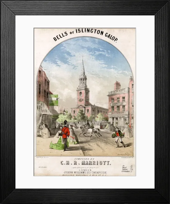 Framed Print : Bells of Islington Galop, by C H R Marriott Framed Print : Bells of Islington Galop, by C H R Marriott