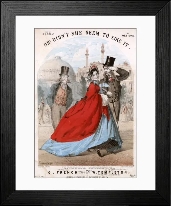 Framed Print : Oh! She Didn t Seem To Like It, by G French Framed Print : Oh! She Didn t Seem To Like It, by G French
