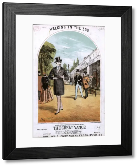 Framed Print : Walking in the Zoo by Hugh Willoughby Sweny Framed Print : Walking in the Zoo by Hugh Willoughby Sweny