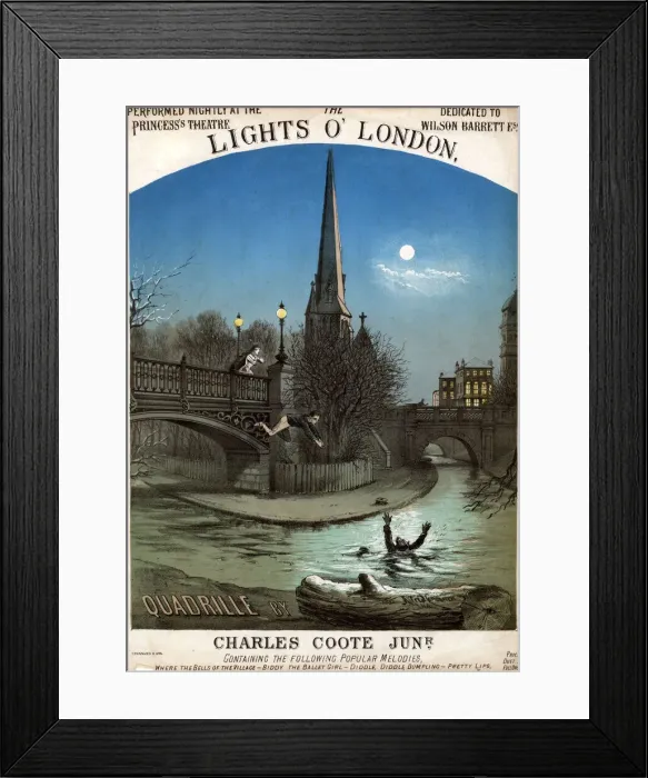 Framed Print : The Lights O London Quadrille, by Charles Coote, Junior Framed Print : The Lights O London Quadrille, by Charles Coote, Junior