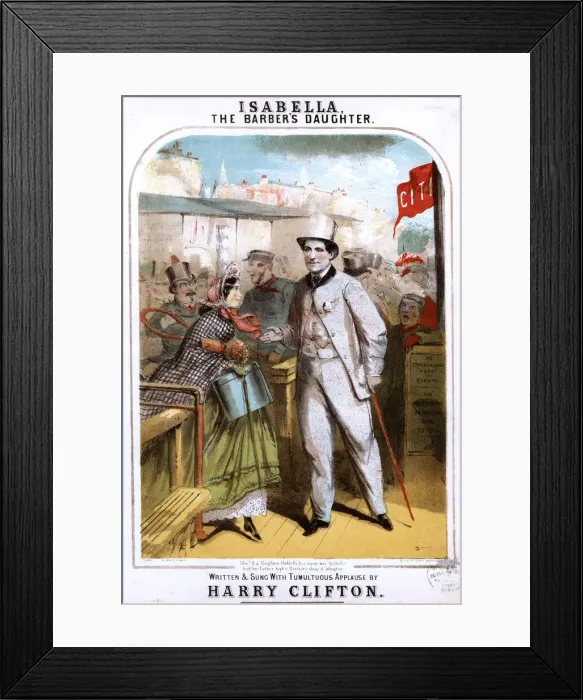 Framed Print : Isabella, The Barbers Daughter, by Harry Clifton Framed Print : Isabella, The Barbers Daughter, by Harry Clifton