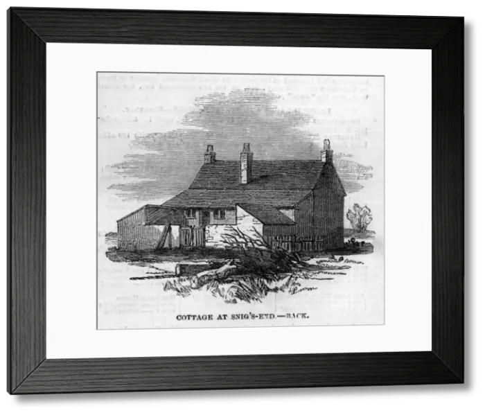 Framed Print : Chartist settlement - Cottage at Snigs End Framed Print : Chartist settlement - Cottage at Snigs End