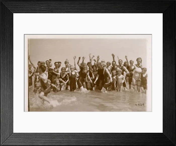 Framed Print : Jolly crowd in the sea Framed Print : Jolly crowd in the sea
