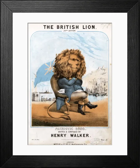 Framed Print : The British Lion, by Henry Walker Framed Print : The British Lion, by Henry Walker