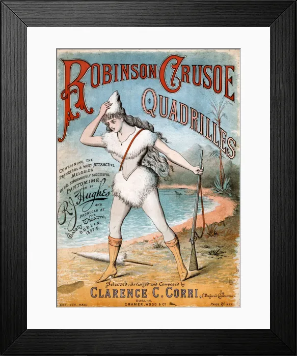 Framed Print : Robinson Crusoe Quadrilles by Clarence C Corri