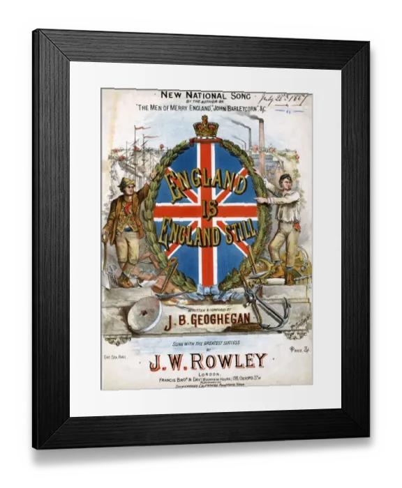 Framed Print : England is England Still, by J B Geoghegan Framed Print : England is England Still, by J B Geoghegan
