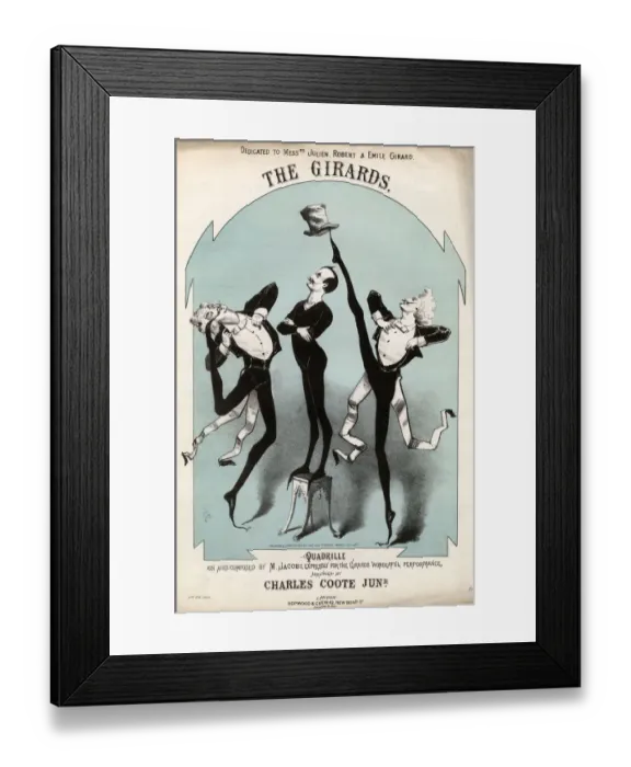 Framed Print : The Girards Quadrille, on airs by M Jacobi Framed Print : The Girards Quadrille, on airs by M Jacobi