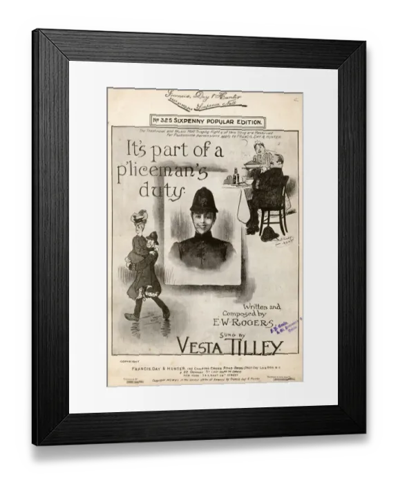 Framed Print : Its Part of a P licemans Duty, by E W Rogers Framed Print : Its Part of a P licemans Duty, by E W Rogers