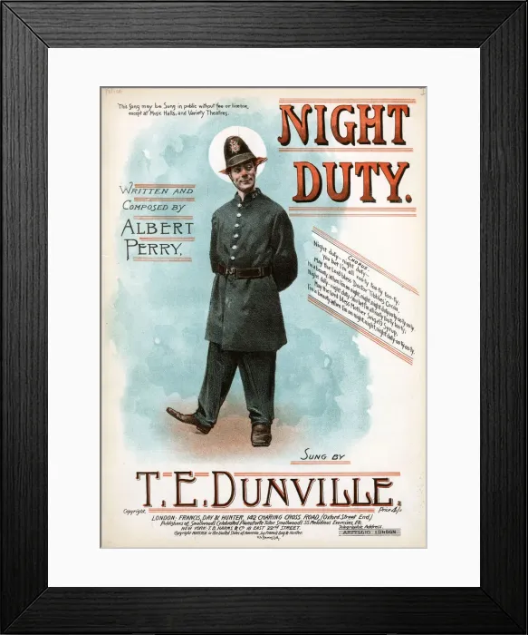 Framed Print : Night Duty, by Albert Perry Framed Print : Night Duty, by Albert Perry