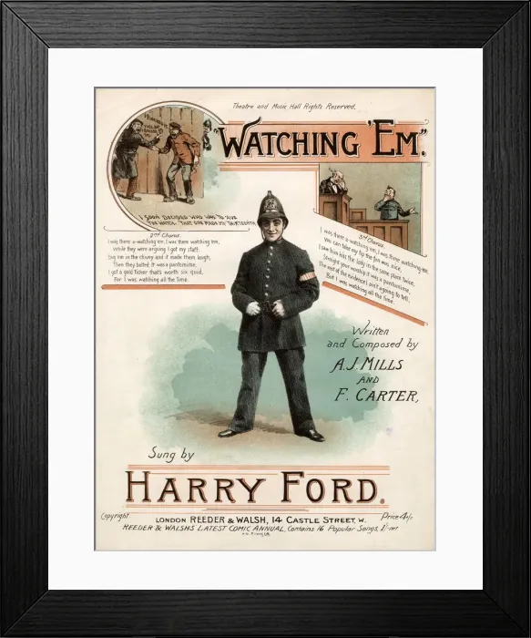 Framed Print : Watching Em by A J Mills and F Carter Framed Print : Watching Em by A J Mills and F Carter