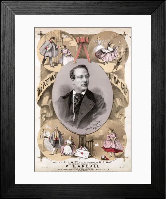Framed Print : The Postman of Mayfair, by G H WItt and Hs May Framed Print : The Postman of Mayfair, by G H WItt and Hs May