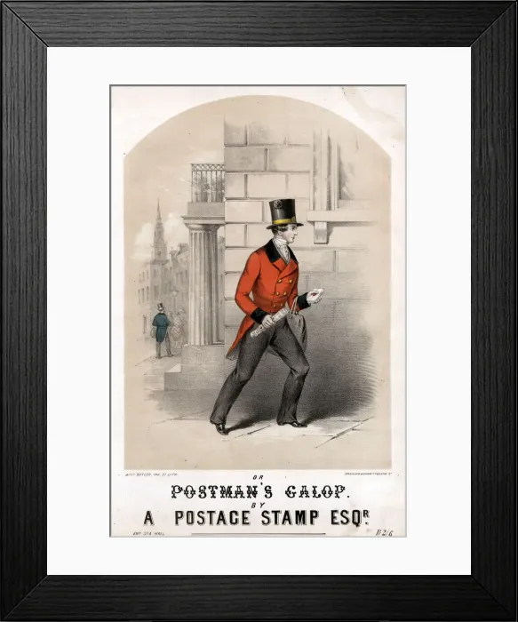Framed Print : The Rat Tat or Postmans Galop Framed Print : The Rat Tat or Postmans Galop
