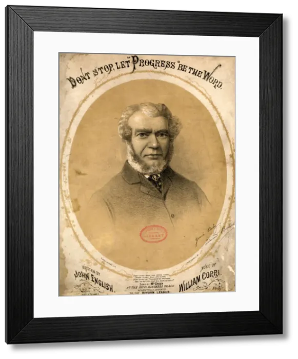 Framed Print : Don t Stop, Let Progress Be The Word, J English & W Corri Framed Print : Don t Stop, Let Progress Be The Word, J English & W Corri