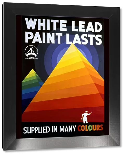 Advertising poster, White Lead Paint Lasts