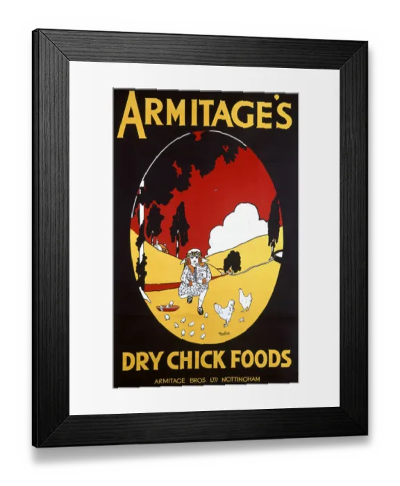 Framed Print : Poster, Armitages Dry Chick Foods Framed Print : Poster, Armitages Dry Chick Foods