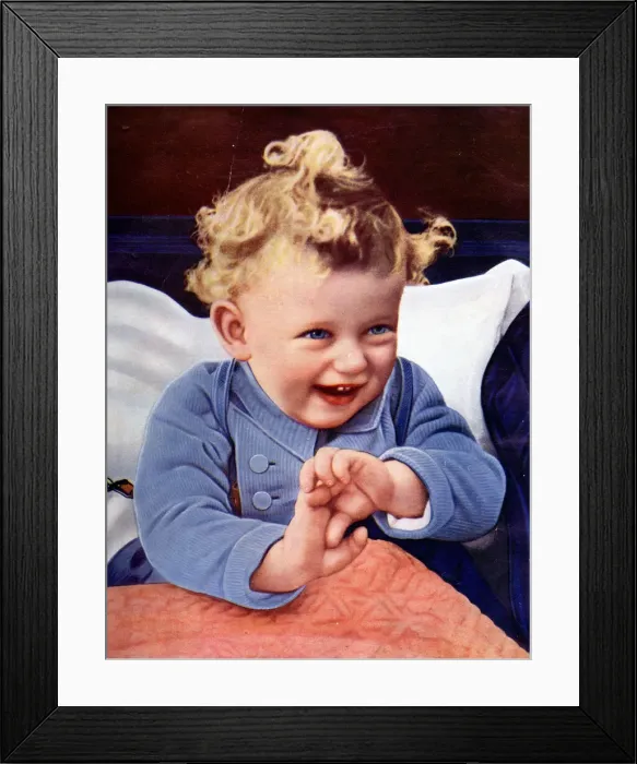 Framed Print : Prince Edward, Duke of Kent, as a baby Framed Print : Prince Edward, Duke of Kent, as a baby