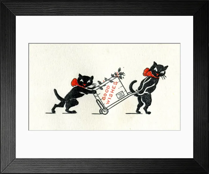 Framed Print : Christmas card, Good Wishes Framed Print : Christmas card, Good Wishes