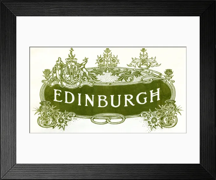 Framed Print : Edinburgh, Scotlands Industrial Souvenir Framed Print : Edinburgh, Scotlands Industrial Souvenir