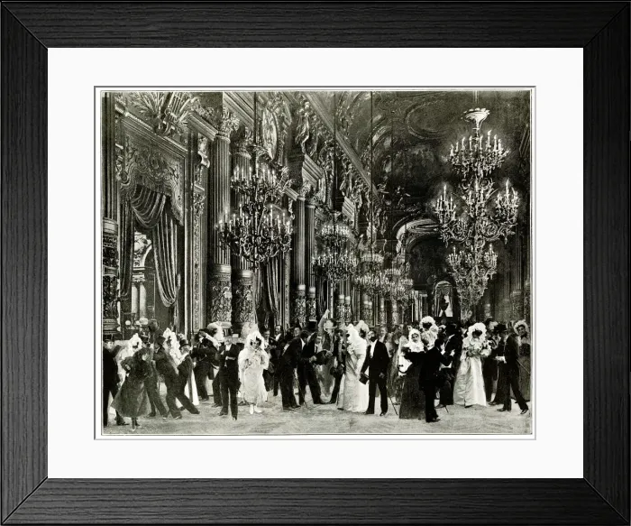 Framed Print : Foyer of Paris Opera House, France Framed Print : Foyer of Paris Opera House, France