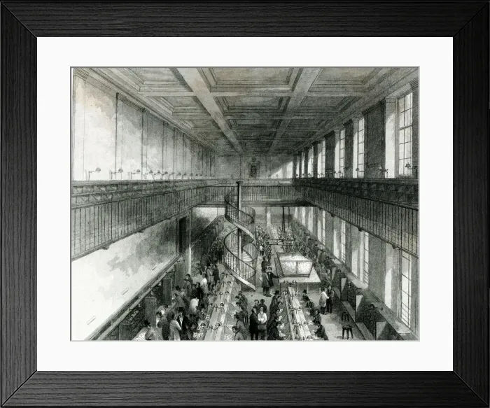 Framed Print : Interior of the General Post Office, London Framed Print : Interior of the General Post Office, London